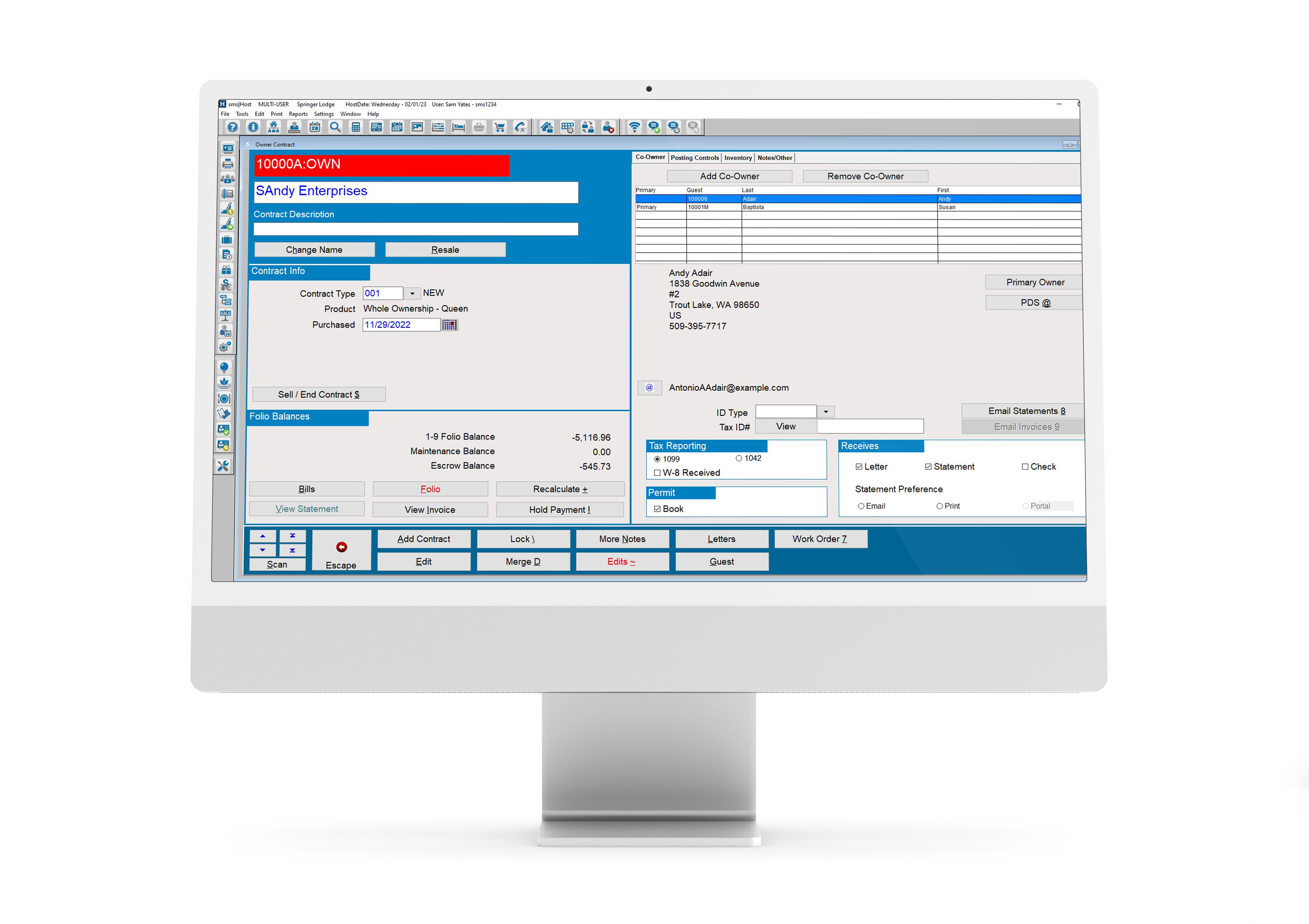 Host desktop mock up - no back